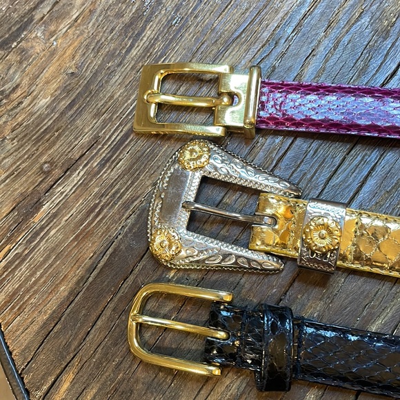 3 Genuine Snakeskin Belts - Picture 10 of 10